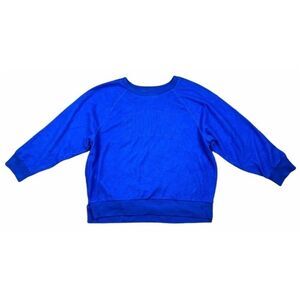 PINK Victoria’s Secret blue logo fleece sweatshirt